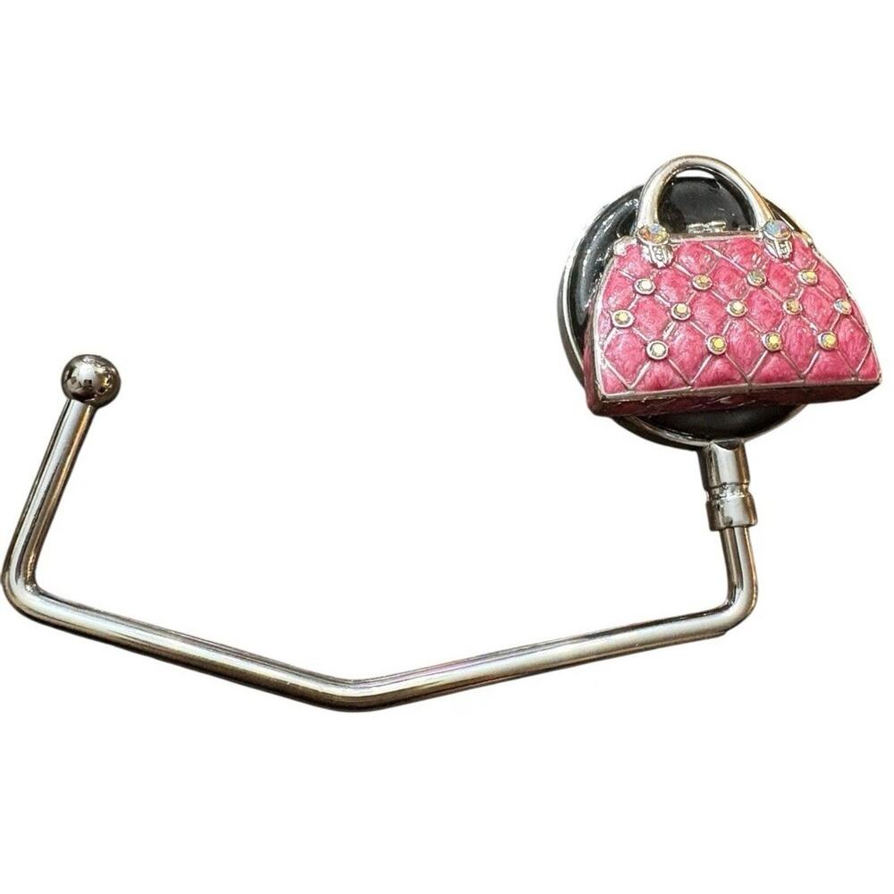 SPRING STREET DESIGN CRYSTAL PINK BAG HANDBAG HOLDER
